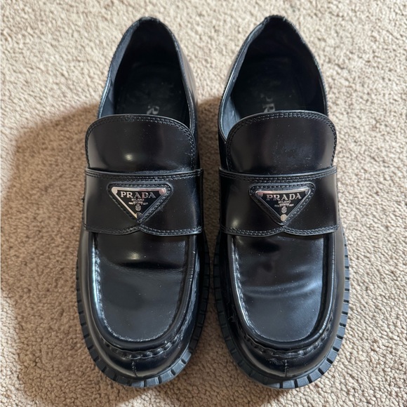 Prada loafers mens 8.5 women’s 11.5 - Picture 1 of 4